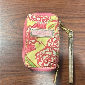 Lilly Pulitzer Vibrant Pink and Yellow wallet